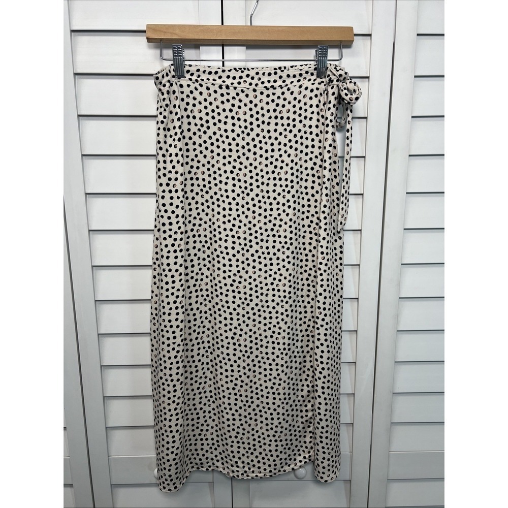 Kirious Los Angeles Polka Dot Rayon Wrap Skirt Women's Size Medium